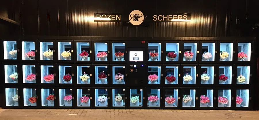 De bloemenautomaat van Rozen Scheers